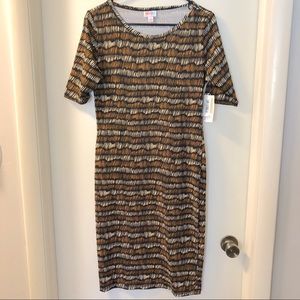 Lularoe Julia Size Sm black white tan